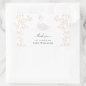 Zwaan Prinses Dank u Favor Rechthoekige Sticker (Tas)