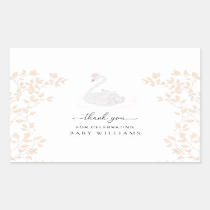 Zwaan Prinses Dank u Favor Rechthoekige Sticker