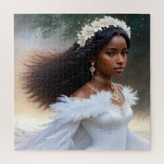 Zwaan Prinses Melanine Beauty Legpuzzel (Verticaal)