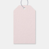 Zwaan Prinses Roze Baby shower Gift Label Cadeaulabel (Achterkant)