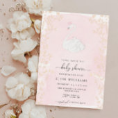 Zwaan Prinses Roze Baby shower Kaart