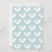 Zwaan Prinses Roze Modern Meisje Baby shower Kaart (Achterkant)