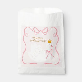 Zwaan Prinses Verjaardag Bedankzakje