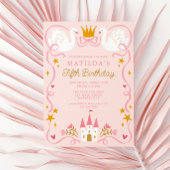 Zwaan Prinses Verjaardag Feesthoedjes