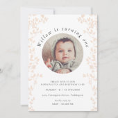 Zwaan Prinses Verjaardag Uitnodiging (Voorkant)