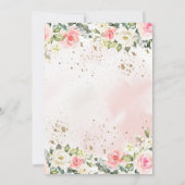 Zwaan Prinses Verjaardag Uitnodiging met Ballonnen (Achterkant)