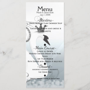 Zwaan Prinses Zilver & Wit Elegant Aangepast menu