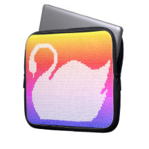 Zwaan Rainbow Artisan Haakprint Elektronica Tas