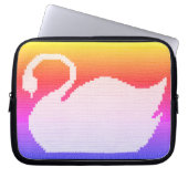 Zwaan Rainbow Artisan Haakprint Elektronica Tas (Voorkant)