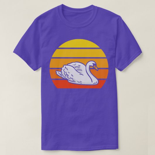 Zwaan Retro 3 T-shirt (Design voorkant)