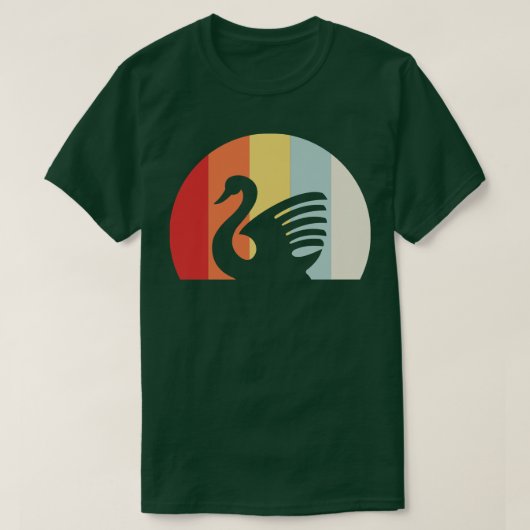 Zwaan Retro 3 T-shirt (Design voorkant)