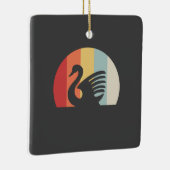 Zwaan Retro Keramisch Ornament (Rechts)