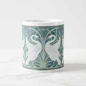  zwaan, rush en iris van W. Crane Grote Koffiekop (Voorkant)