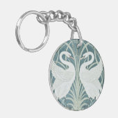 zwaan, rush en iris van W. Crane Sleutelhanger (Voorkant Links)