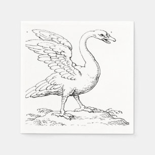 Zwaan Symbool van Liefde en Trouw Fijne Kunst Servet