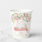 Zwaan verjaardag papieren bekers (Achterkant)