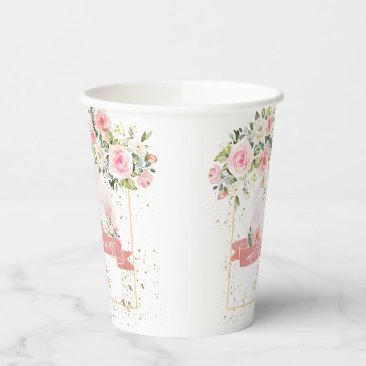 Zwaan verjaardag papieren bekers (Links)