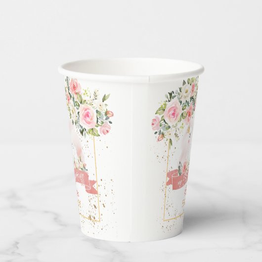 Zwaan verjaardag papieren bekers (Rechts)