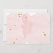 Zwaan Verjaardag Uitnodiging Meisje Prinses Roze G (Achterkant)