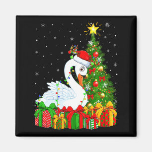 Zwaan Vogel Kerstvakantie Kerstman Zwaan Kerstboom Magneet