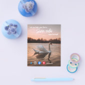 zwaan wonderbaarlijk geweldige makelaar marketing flyer (Enkel)