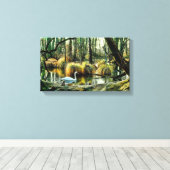 zwaan | Zazzle_Growshop. Canvas Afdruk (Insitu (Houten vloer))
