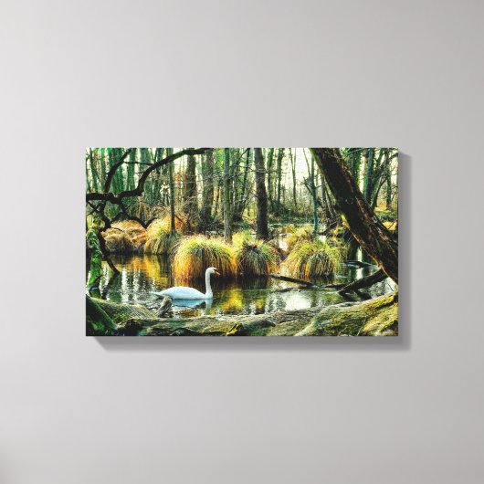 zwaan | Zazzle_Growshop. Canvas Afdruk (Voorkant)
