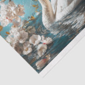 Zwaancollage decoupage tissuepapier (Detail)