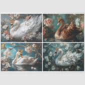 Zwaancollage decoupage tissuepapier (Voorkant)