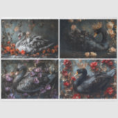 Zwaancollage decoupage tissuepapier (Voorkant)