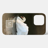 Zwaanfoto monogram Case-Mate iPhone case (Achterkant (horizontaal))