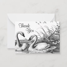 Zwaankoppel op Lake Thank You Card