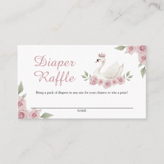 Zwaanluier Raffle Informatiekaartje (Voorkant)