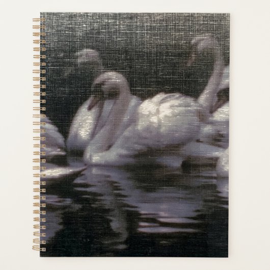 Zwaanmeer in het maanlicht planner (Voorkant)