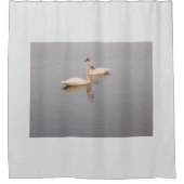 Zwaanpaar douchegordijn (Voorkant)