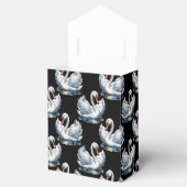 Zwaanvogels patroon ontwerp bedankdoosjes (Geopend)
