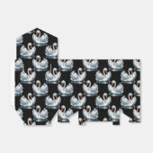 Zwaanvogels patroon ontwerp bedankdoosjes (Uitgevouwen)