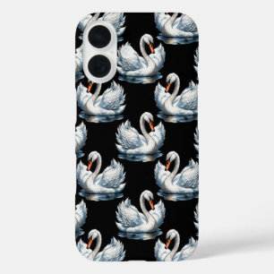 Zwaanvogels patroon ontwerp iPhone 16 hoesje