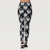 Zwaanvogels patroon ontwerp leggings (Achterkant)