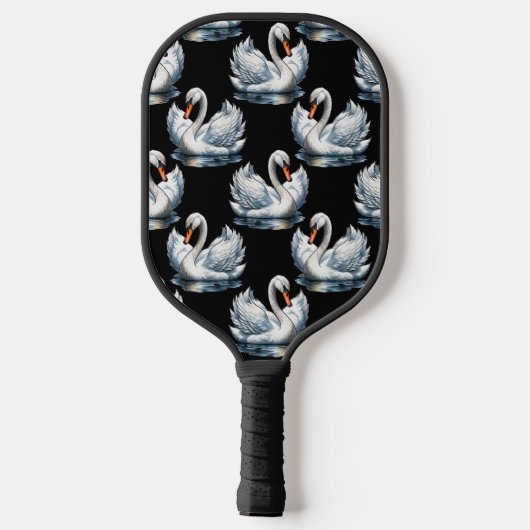 Zwaanvogels patroon ontwerp pickleball paddle (Achterkant)