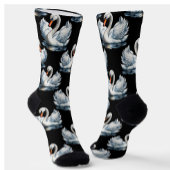 Zwaanvogels patroon ontwerp sokken