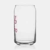 Zwaar bewerkte zuren of GTFO-glazen blikje Blikvorm Glas (Links)