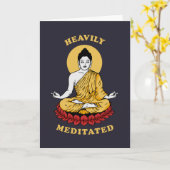 Zwaar Gemediteerd Kaart (Gele Bloem)