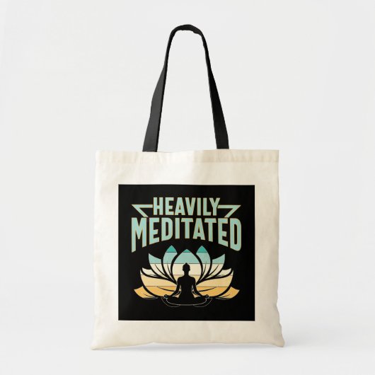 Zwaar geMediteerd - Yoga Tote Bag (Voorkant)