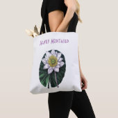 Zwaar Gemediteerde Grappige Lotus Tote Bag (Dichtbij)
