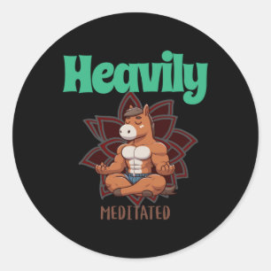 Zwaar gemediteerde Sticker