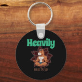 Zwaar gemediteerde Sticker Sleutelhanger (Voorkant)