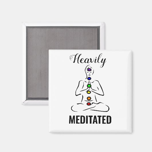 Zwaar geMeditteerde Chakra Meditation Magnet (Voorkant / Achterkant)