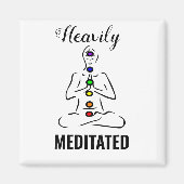 Zwaar geMeditteerde Chakra Meditation Magnet (Voorkant)