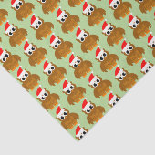 Zwaar kerstpapier met schattige kerstmanowl tissuepapier (Detail)